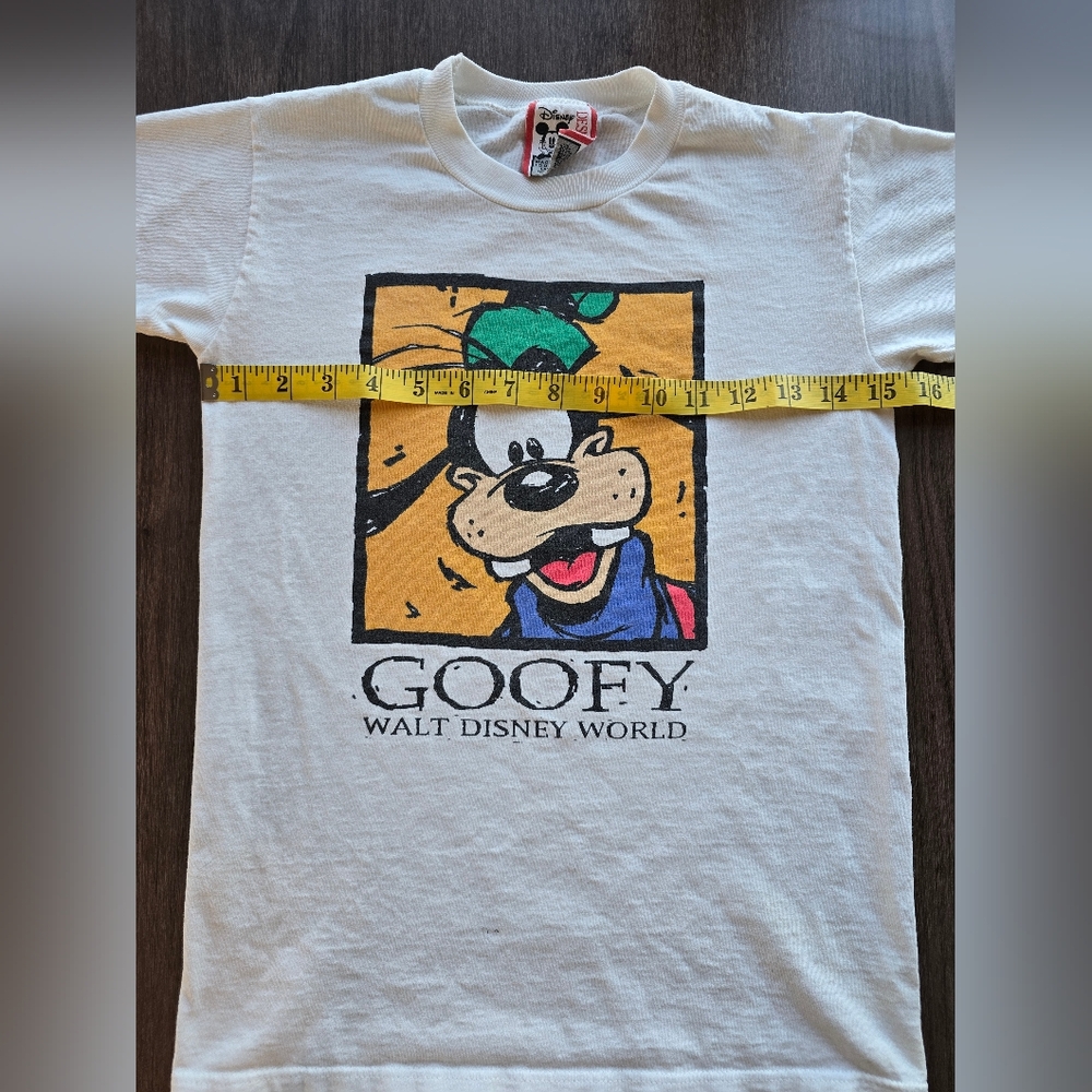 Vintage Disney Goofy Kids Tee - Cotton Collectible Size 14-16 Clean Walt Disney - Picture 5 of 10